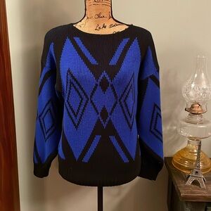 Vintage 80s Clifton Place knitted sweater, size medium.